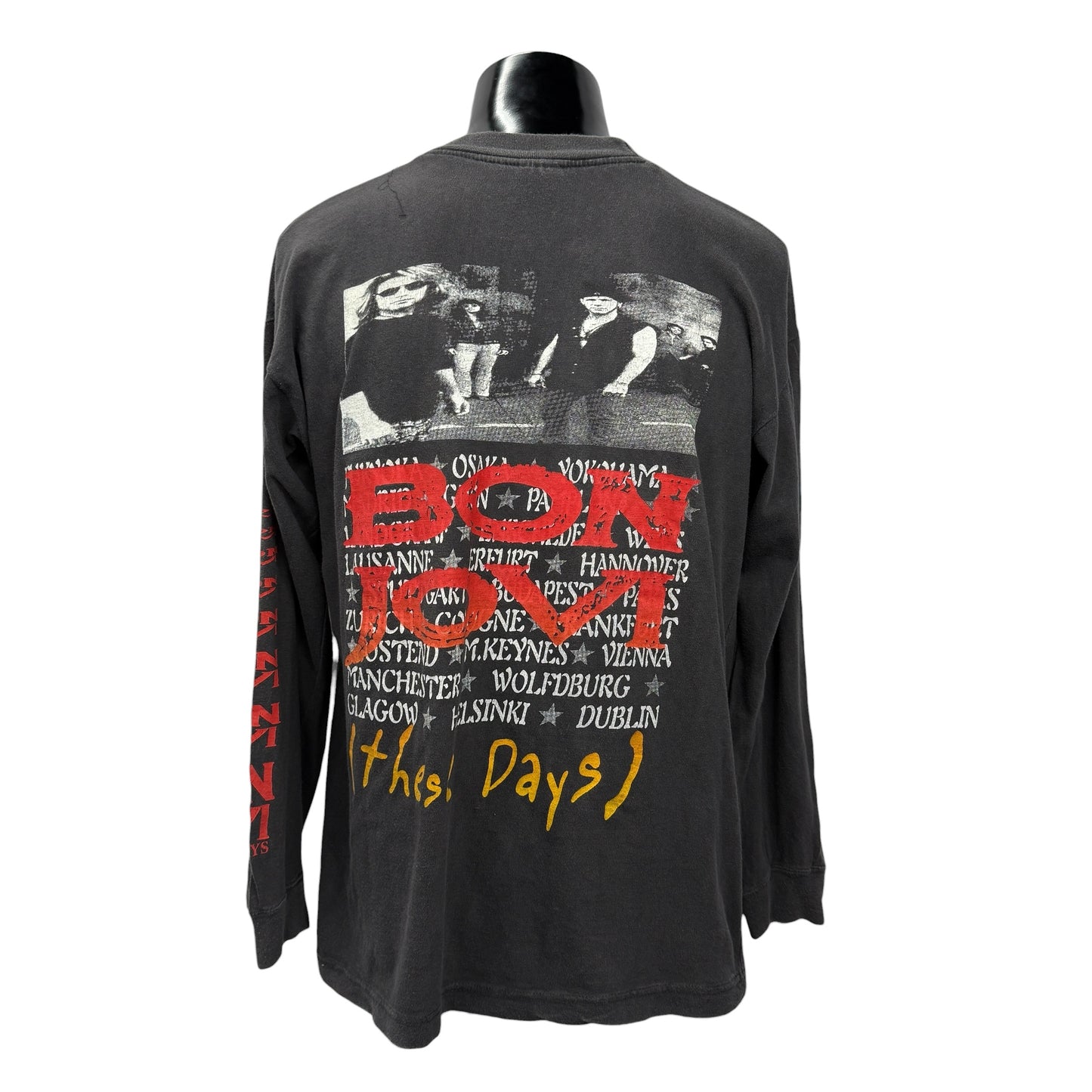 【BON JOVI】ボン・ジョヴィ "THESE DAYS TOUR 1995" 90's Vintage ロングスリーブ Tシャツ