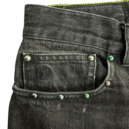【LOUIS VUITTON×FRAGMENTS】ルイヴィトン×フラグメント ダメージ加工 17SS デニム パンツ