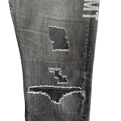 【LOUIS VUITTON×FRAGMENTS】ルイヴィトン×フラグメント ダメージ加工 17SS デニム パンツ