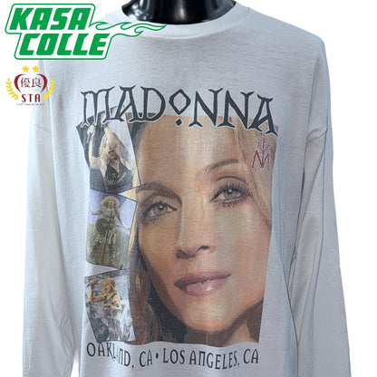 [MADONNA] Madonna "DROWNED WORLD TOUR 2001" Long Sleeve T-Shirt (Size XL)