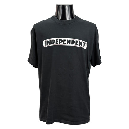 【INDEPENDENT】インディペンデント "BAR LOGO" 00's Vintage Tシャツ black