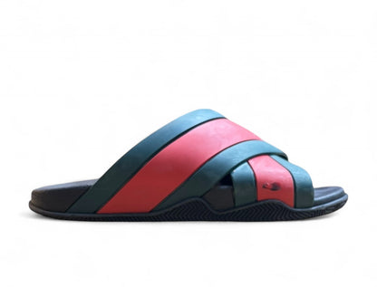 【GUCCI】グッチ ストライプ スライドラバーサンダル US9
