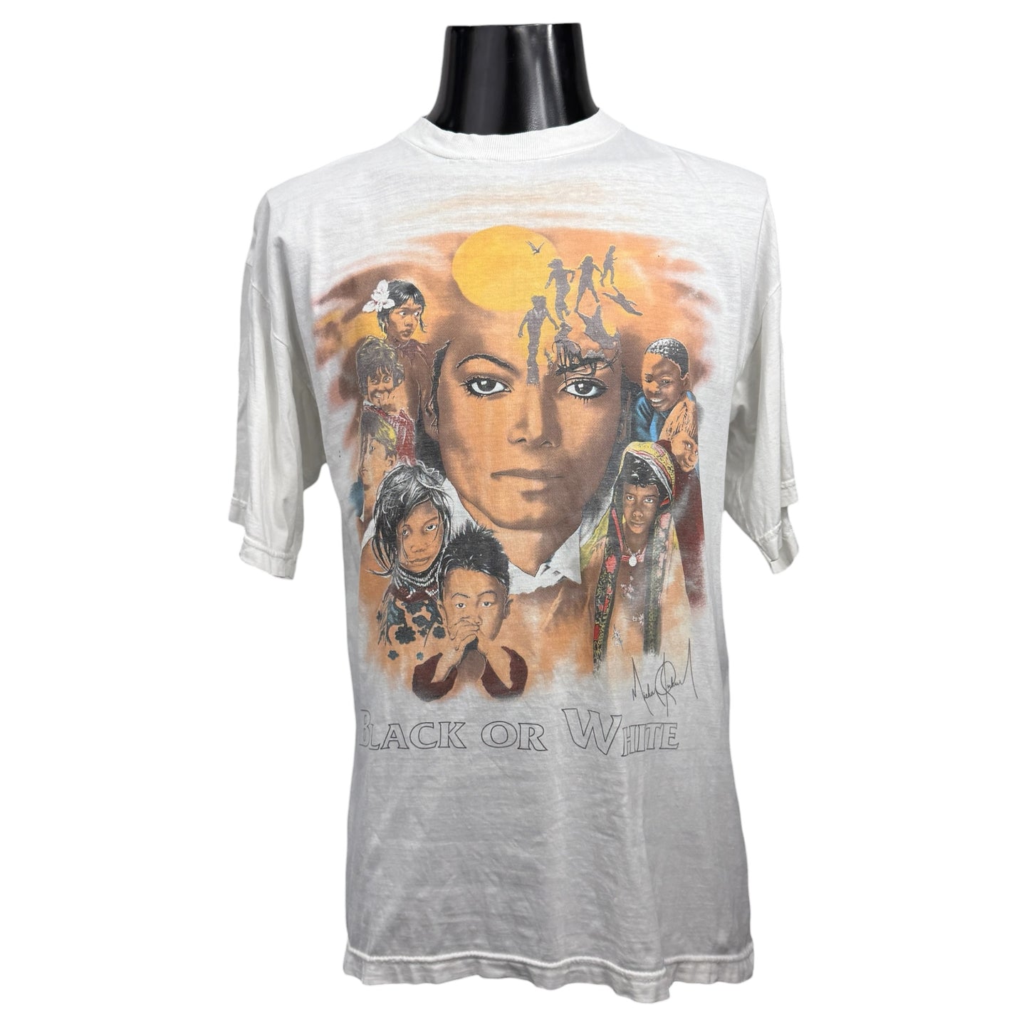 【MICHAEL JACKSON】マイケル ジャクソン "BLACK OR WHITE" 90's Vintage Tシャツ