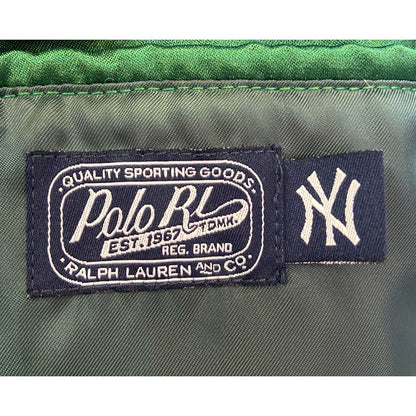 [POLO RALPH LAUREN x NEW YORK YANKEES] Ralph Lauren / MLB BASEBALL Jacket / 50th Anniversary Limited Edition / US-LG Size / Green