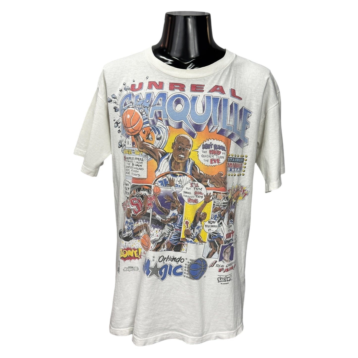 【SHAQUILLE O'NEAL】シャキール オニール "UNREAL SHAQUILLE" 90's Vintage Tシャツ