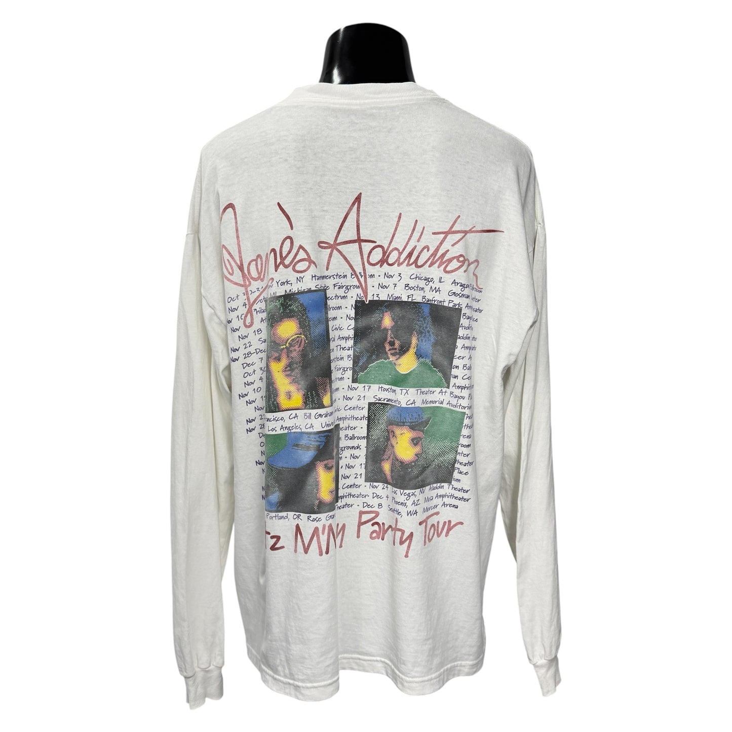 【JANE'S ADDICTION】ジェーンズ アディクション  DELTAタグ 90s Vintage ロングスリーブTシャツ