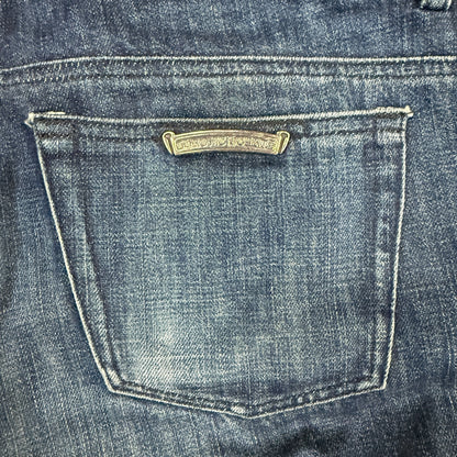【CHROME HEARTS】クロムハーツ "フレアニー クロスボールボタン" 90's-00's デニムパンツ