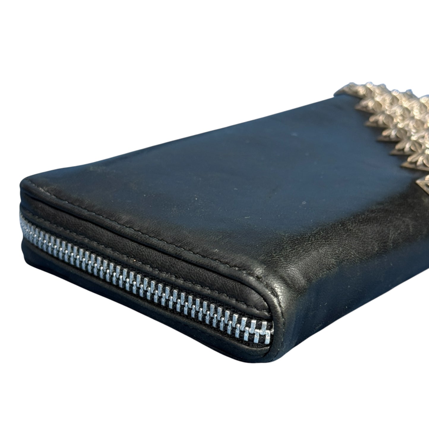 【CHROME HEARTS】クロムハーツ "REC F ZIP ピラミッドプラス" ラウンドファスナー 長財布