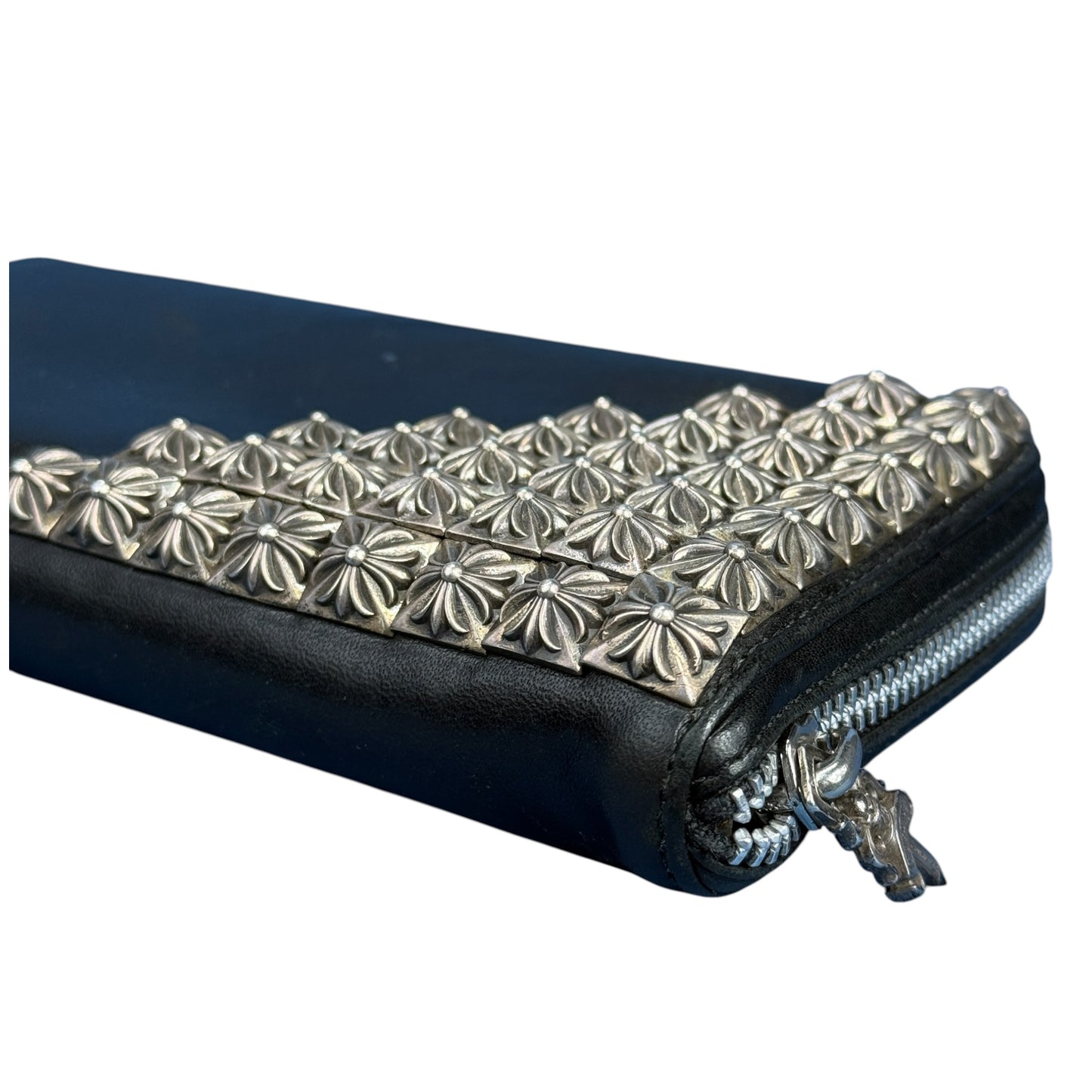 【CHROME HEARTS】クロムハーツ "REC F ZIP ピラミッドプラス" ラウンドファスナー 長財布
