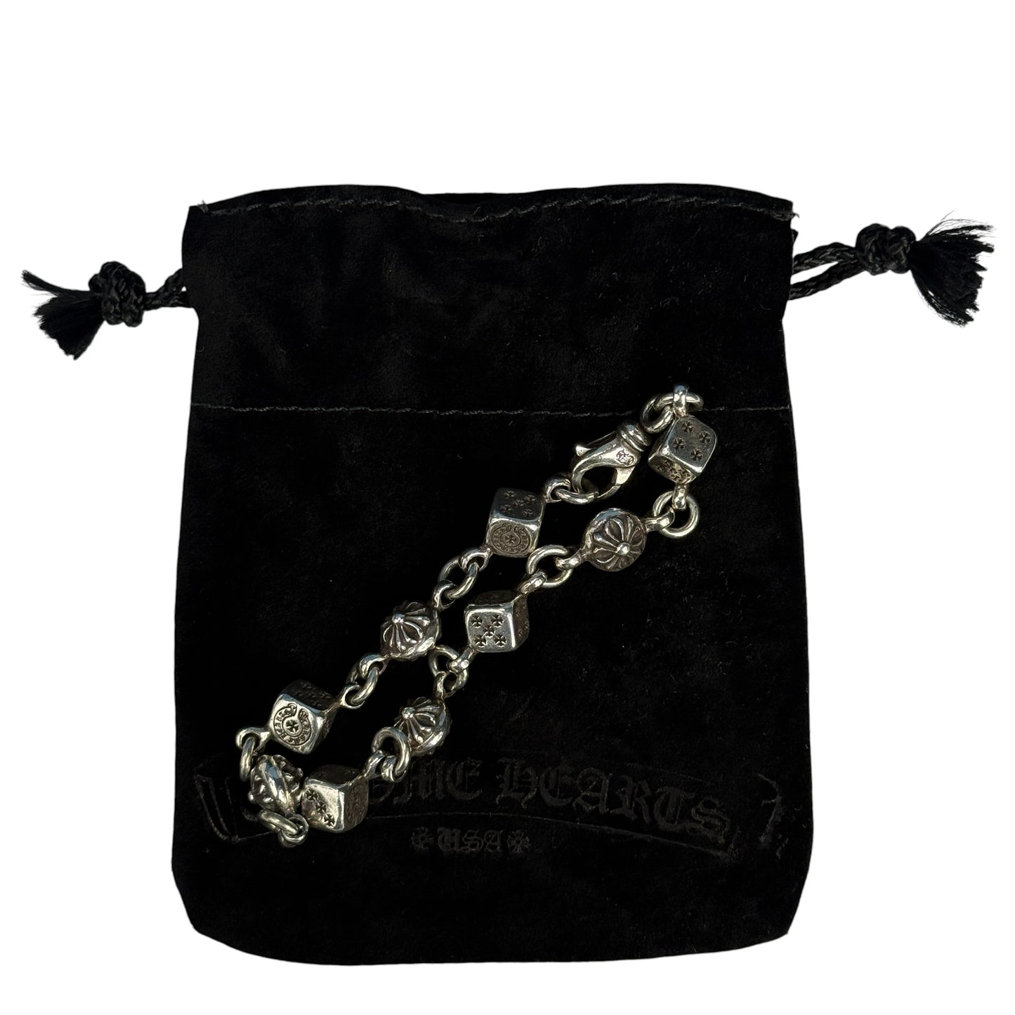 【CHROME HEARTS】クロムハーツ "ダイス＆クロスボール" ブレスレット