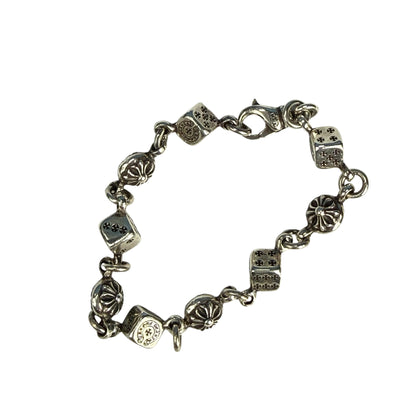 【CHROME HEARTS】クロムハーツ "ダイス＆クロスボール" ブレスレット