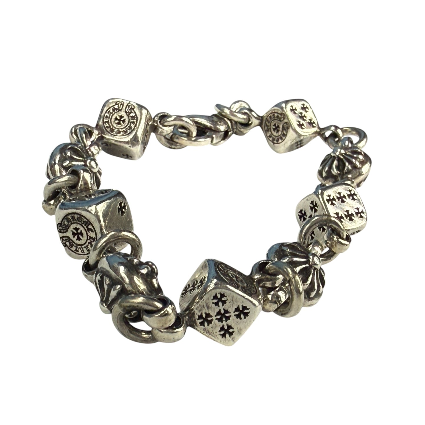 【CHROME HEARTS】クロムハーツ "ダイス＆クロスボール" ブレスレット