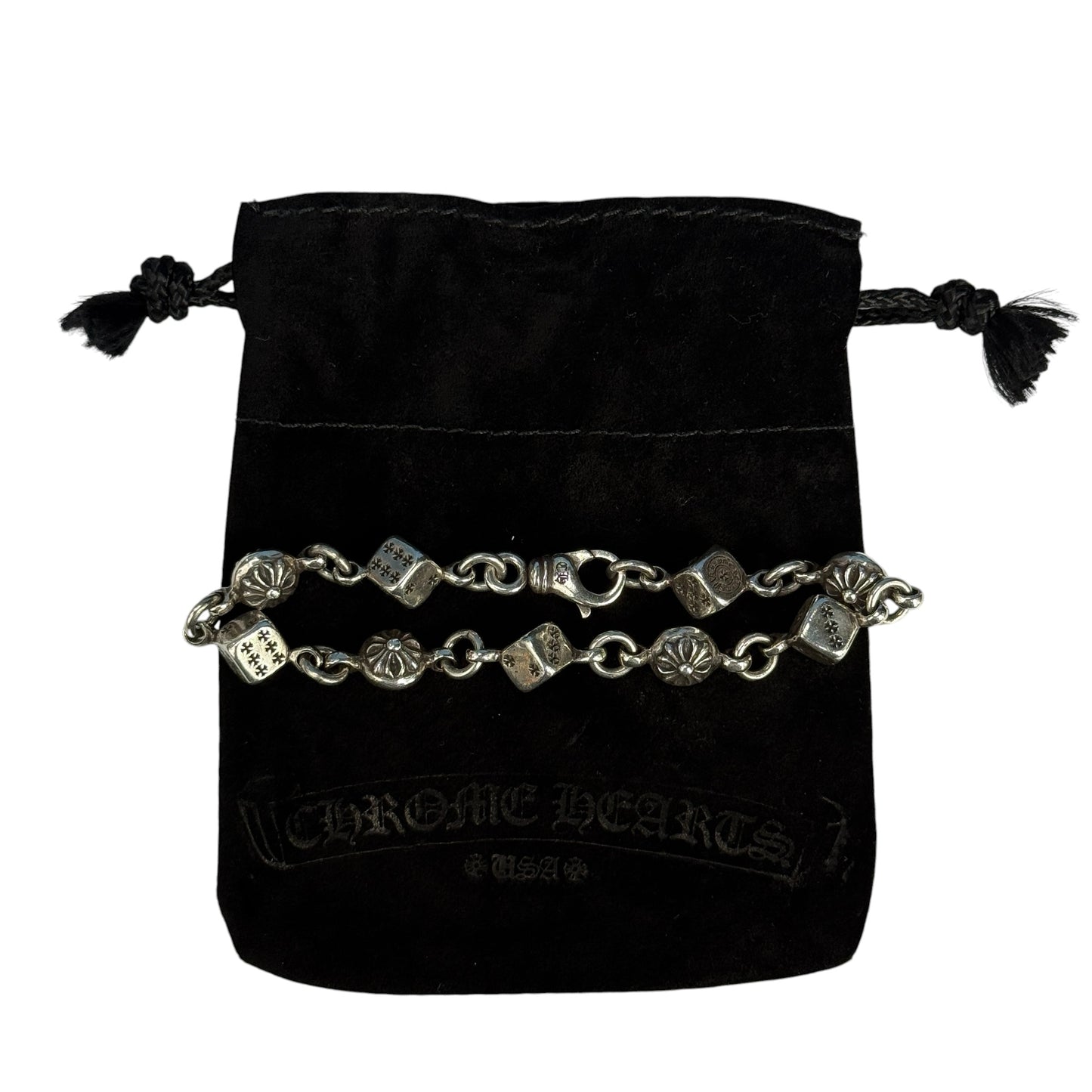 【CHROME HEARTS】クロムハーツ "ダイス＆クロスボール" ブレスレット
