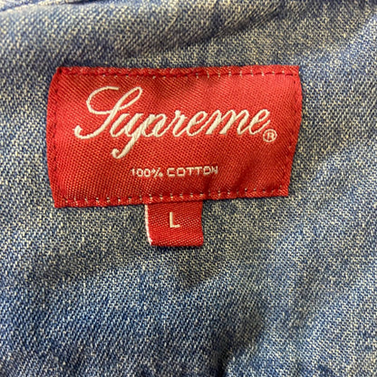 [Supreme] Supreme Denim Short Sleeve Shirt 20SS Invert Denim S/S Shirt L