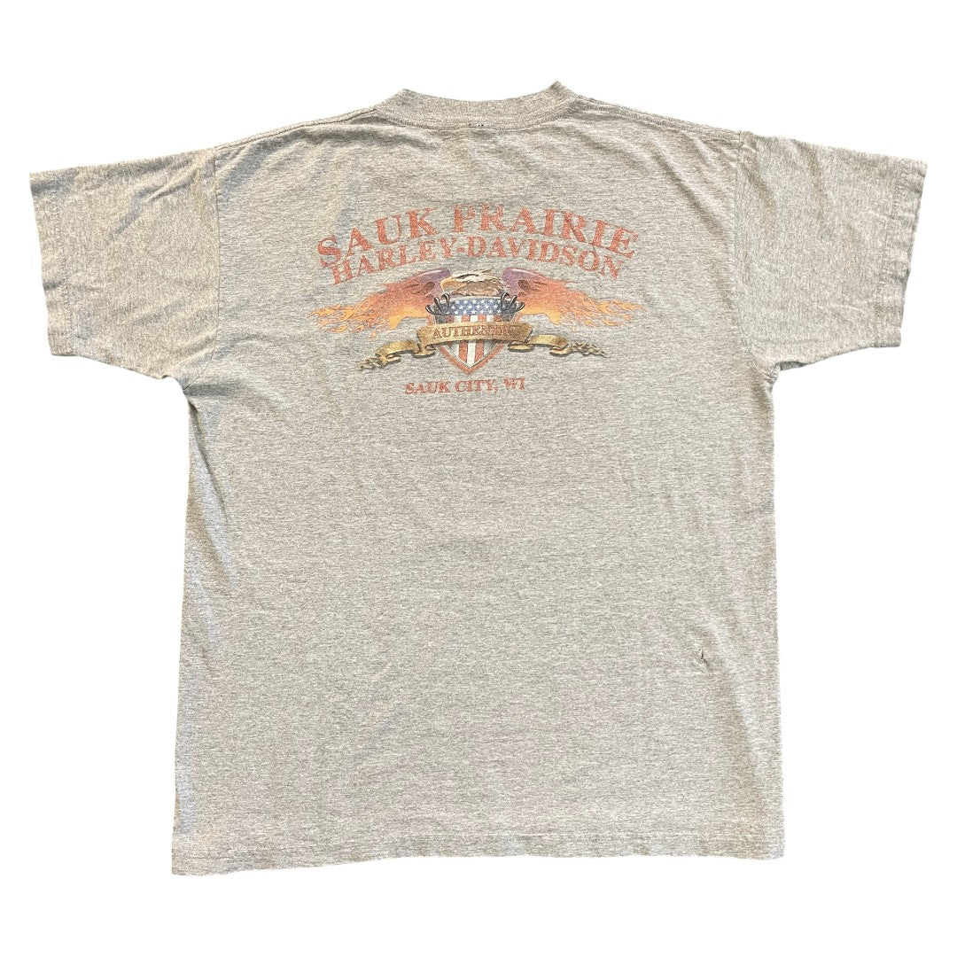 【HARLEYDAVIDSON】ハーレダビッドソン Tシャツ（2001コピーライト）L