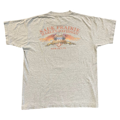 【HARLEYDAVIDSON】ハーレダビッドソン Tシャツ（2001コピーライト）L
