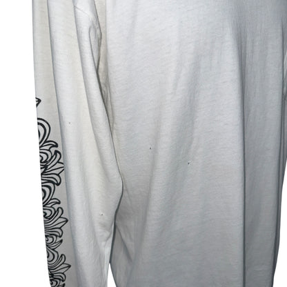 【CHROME HEARTS】クロムハーツ "DAGGER / FLORAL CROSS" 90's Vintage ポケット ロングスリーブTシャツ