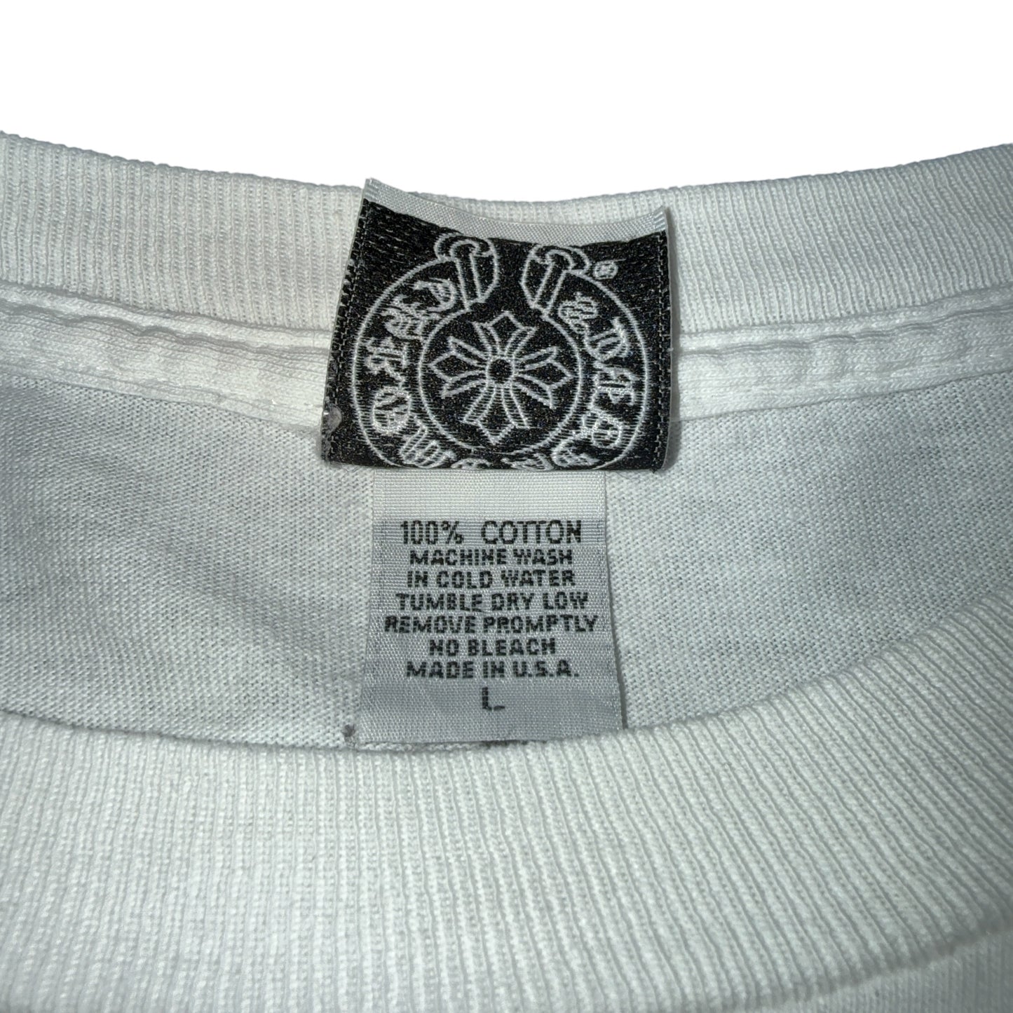 【CHROME HEARTS】クロムハーツ "DAGGER / FLORAL CROSS" 90's Vintage ポケット ロングスリーブTシャツ