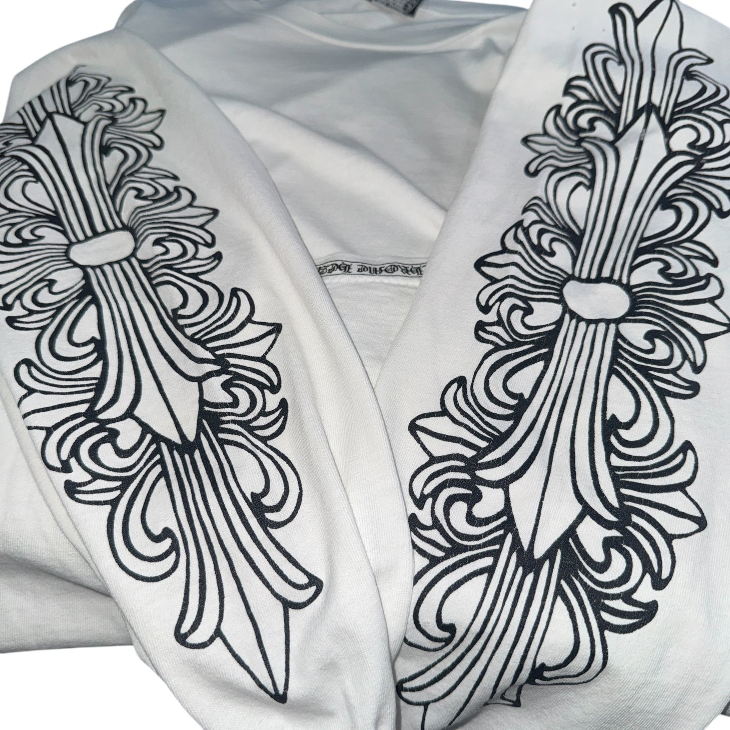 【CHROME HEARTS】クロムハーツ "DAGGER / FLORAL CROSS" 90's Vintage ポケット ロングスリーブTシャツ