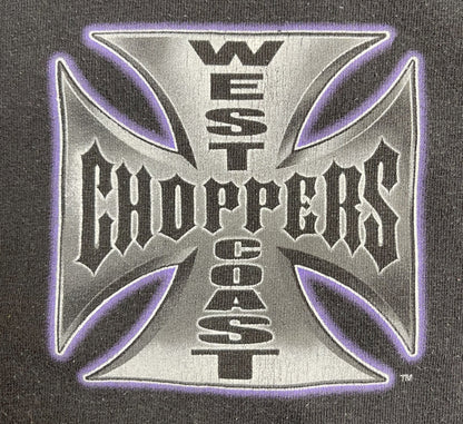 [WEST COAST CHOPPERS] West Coast Choppers Classic Car Design T-Shirt, Size L