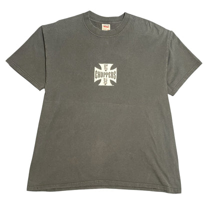 WEST COAST CHOPPERS Iron Cross Logo T-Shirt, Black, Size XL