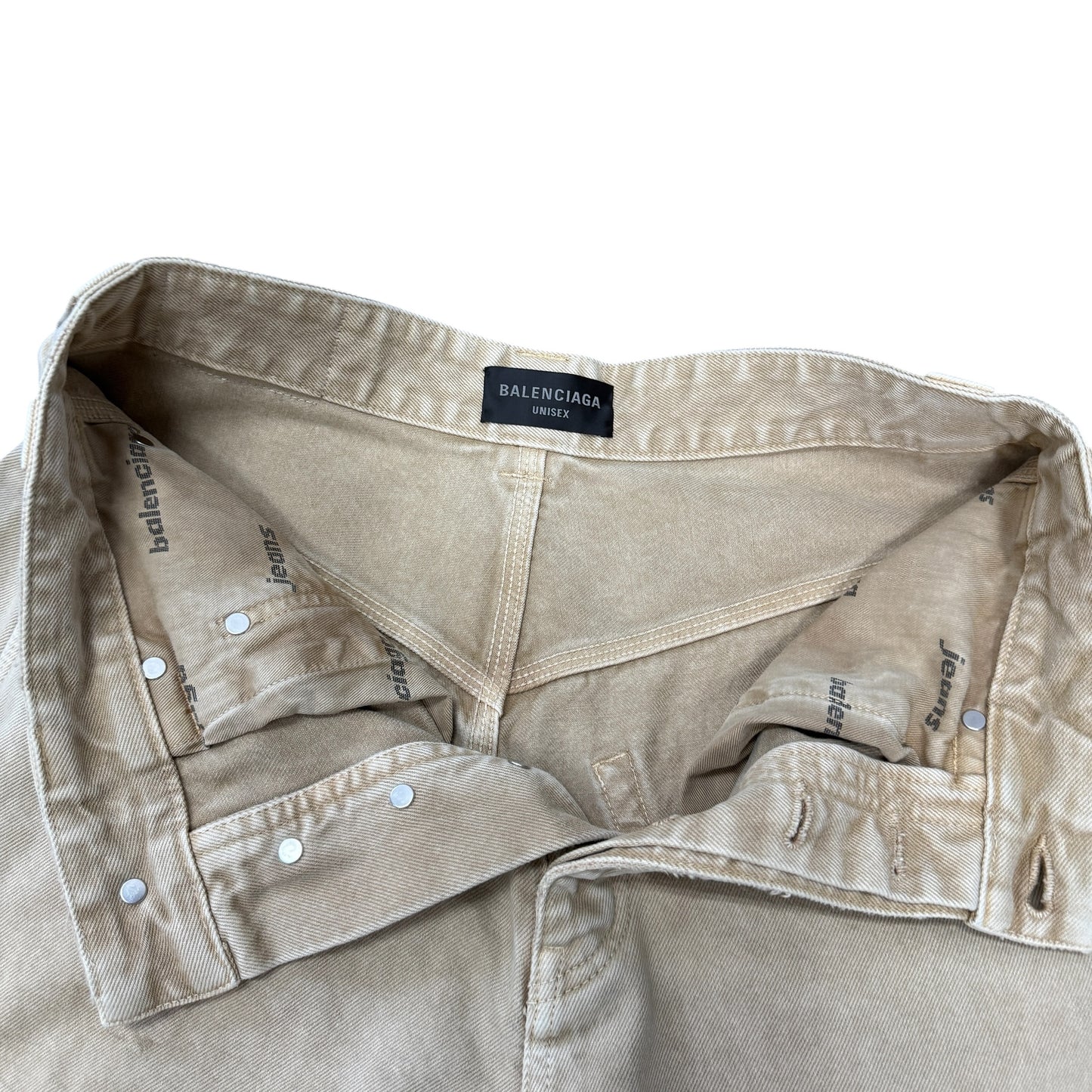 【BALENCIAGA】バレンシアガ "RIPPED OFF BAGGY PANTS" UNISEX ダブルニーパンツ