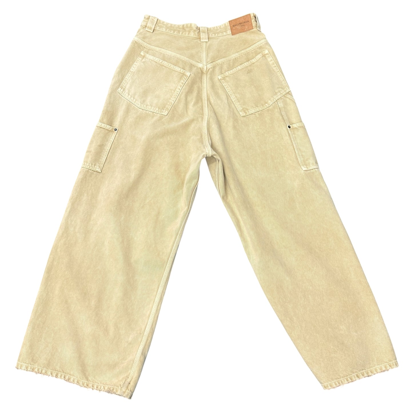 【BALENCIAGA】バレンシアガ "RIPPED OFF BAGGY PANTS" UNISEX ダブルニーパンツ