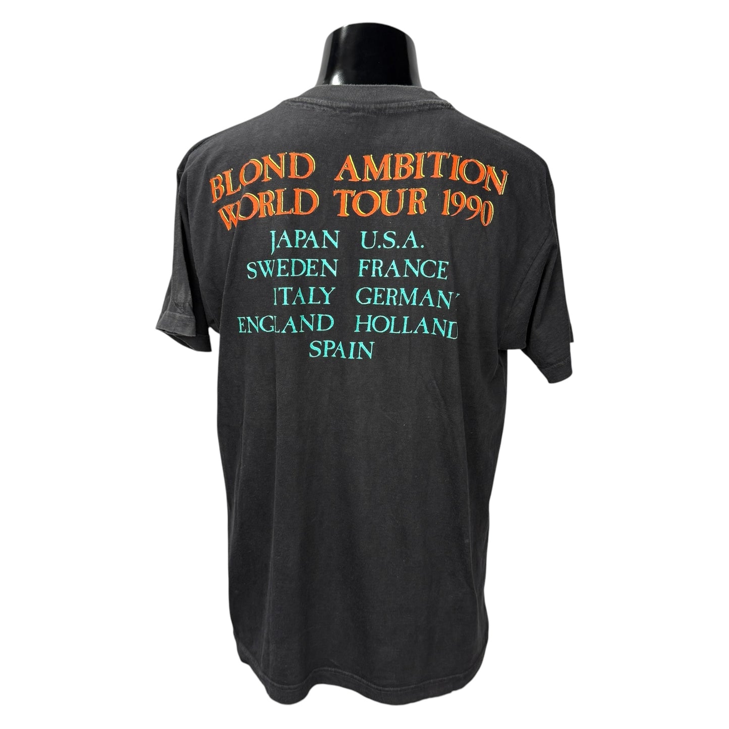 【MADONNA】マドンナ "BLOND AMBITION WORLD TOUR 1990" 90s ユーロ Vintage Tシャツ