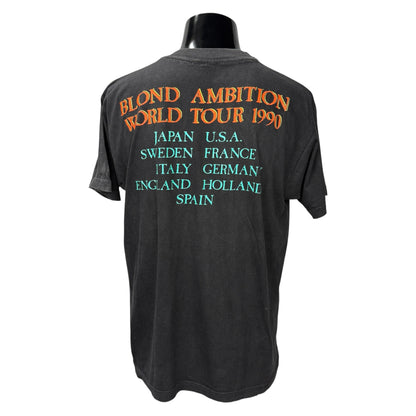 【MADONNA】マドンナ "BLOND AMBITION WORLD TOUR 1990" 90s ユーロ Vintage Tシャツ