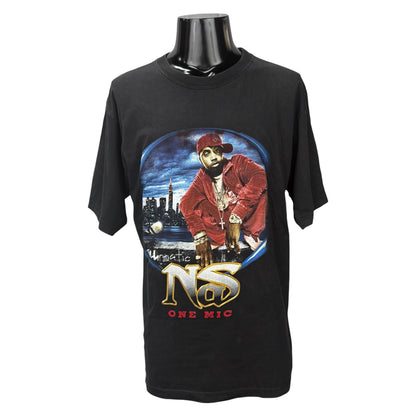 【NAS】ナズ "STILLMATIC TOUR / ONE MIC" 00's Vintage Tシャツ