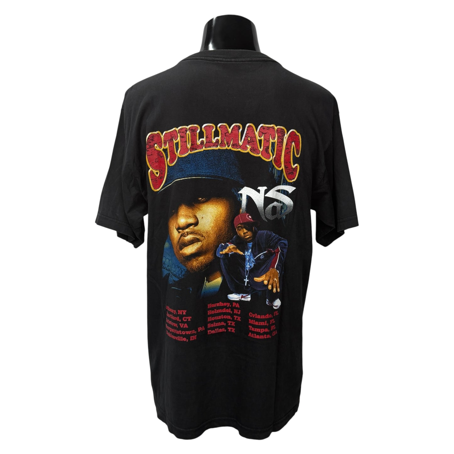 【NAS】ナズ "STILLMATIC TOUR / ONE MIC" 00's Vintage Tシャツ