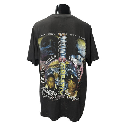 【2PAC / NOTORIOUS B.I.G.】2パック ノトーリアスB.I.G. "STOP THE VIOLENCE" 90's - 00's Vintage Tシャツ