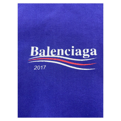 [BALENCIAGA] Balenciaga Political Campaign T-shirt (Blue) Size L