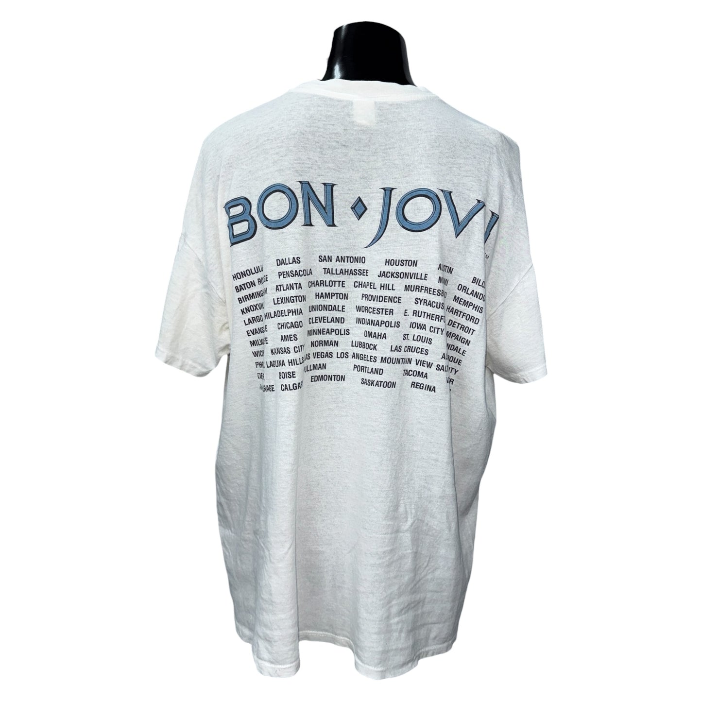 【BON JOVI】ボン・ジョヴィ "PORTRAIT & TOUR SCHEDULE" 80s 90sVintage Tシャツ