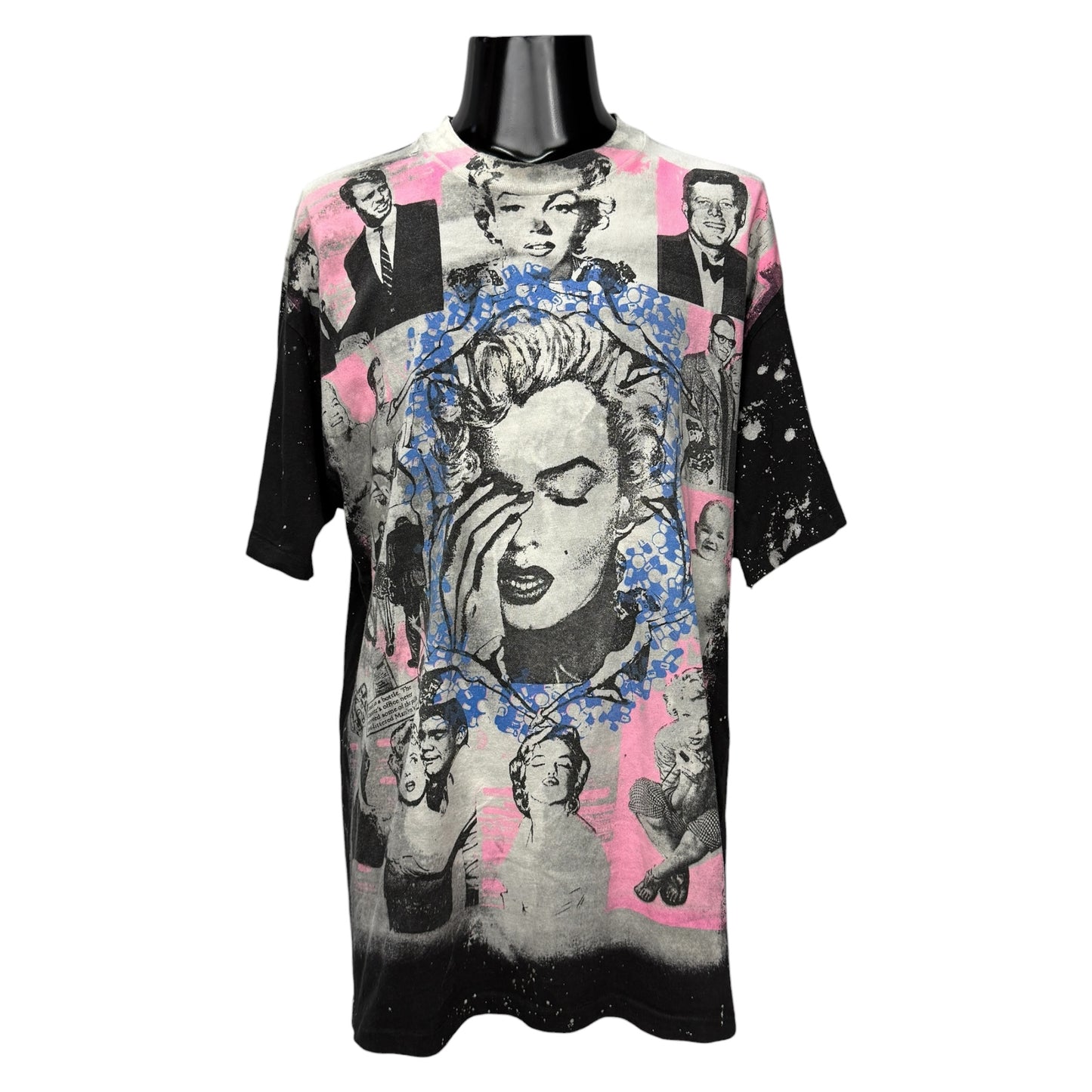 【MARILYN MONROE】マリリン・モンロー モスキートヘッド"MARILYN & JFK MULTI PRINT" 90's Vintage Tシャツ