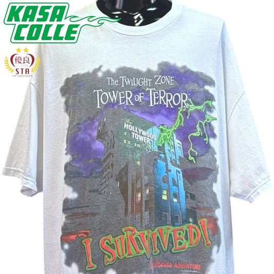 [TOWER OF TERRROR] Tower of Terror Disney T-shirt (XL size)