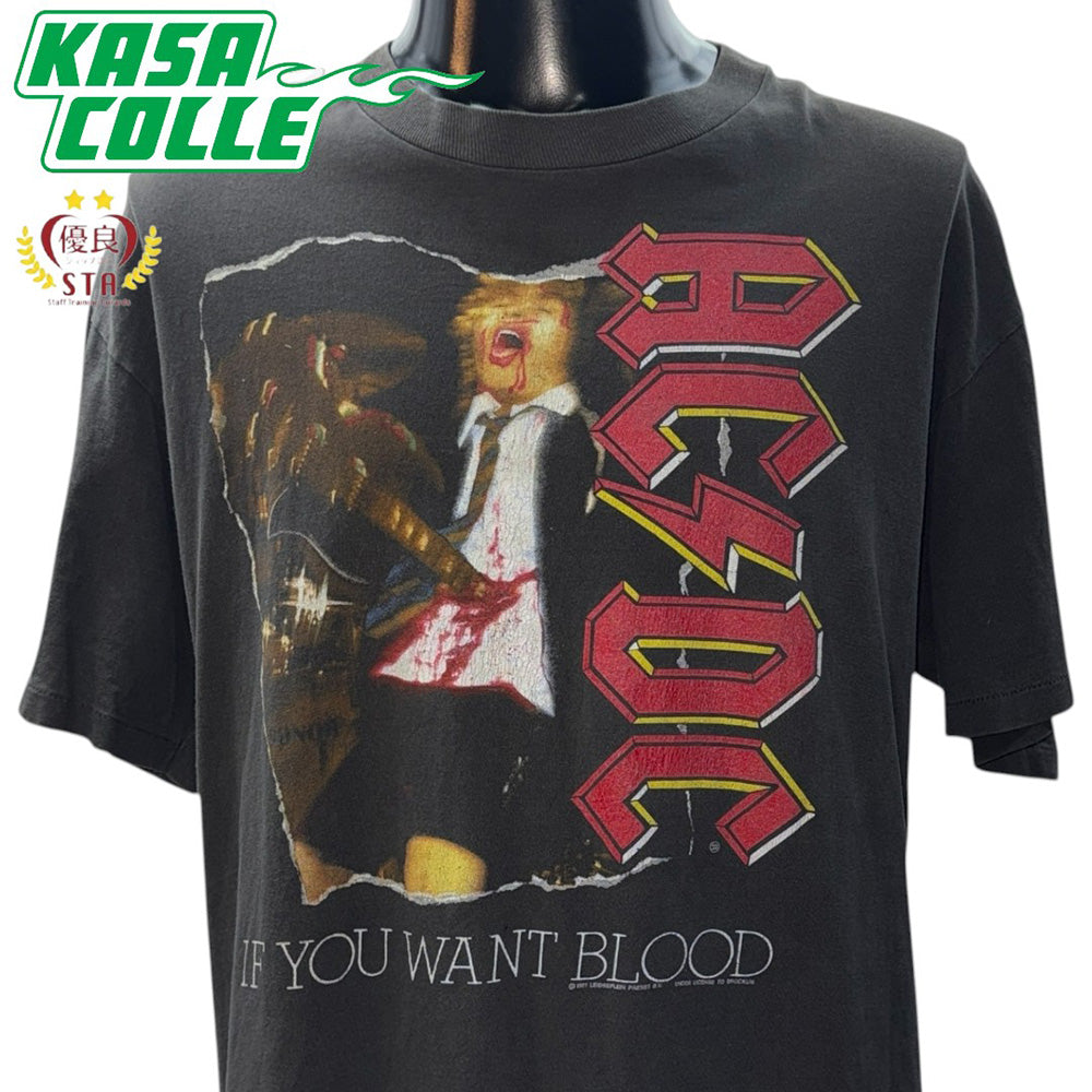[AC/DC] AC/DC IF YOU WANT BLOOD Vintage T-shirt