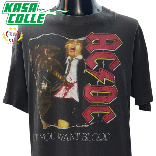 [AC/DC] AC/DC IF YOU WANT BLOOD Vintage T-shirt