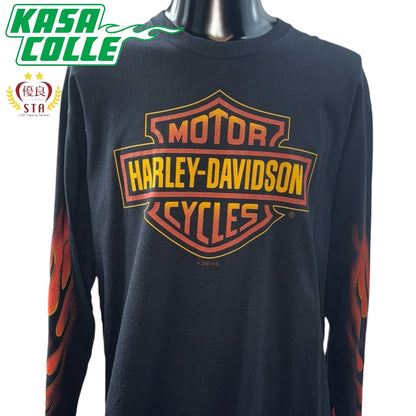 【HARLEY DAVIDSON】ハーレーダビッドソン  MID-OHIO HARLEY-DAVIDSON INC.2005コピーライト ロングスリーブTシャツ