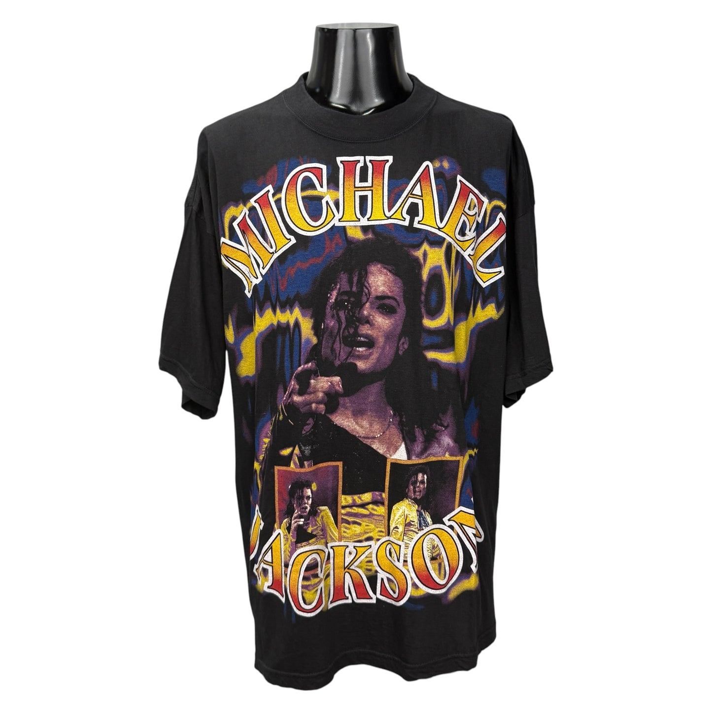 【MICHAEL JACKSON】マイケルジャクソン オーバープリント Vintage Tシャツ