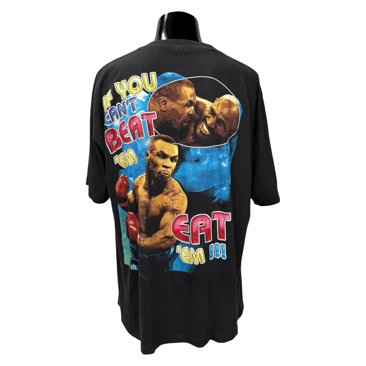 【MIKE TYSON】マイクタイソン "IF YOU CAN'T BEAT 'EM, EAT 'EM!!!" RAP DESIGN Vintage Tシャツ