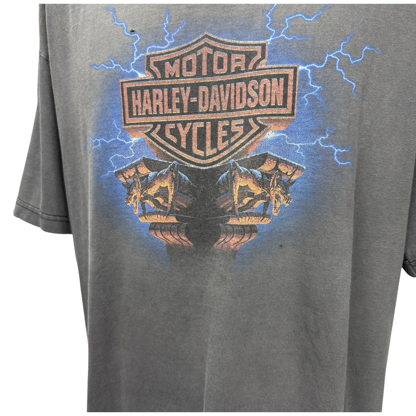 【HARLEY-DAVIDSON】ハーレーダビッドソン "GARGOYLE & LIGHTNING" 90's Vintage Tシャツ