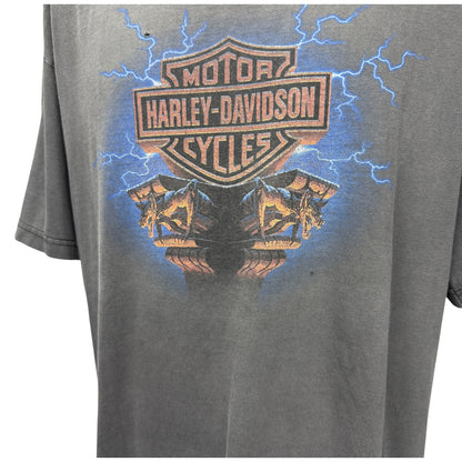 【HARLEY-DAVIDSON】ハーレーダビッドソン "GARGOYLE & LIGHTNING" 90's Vintage Tシャツ