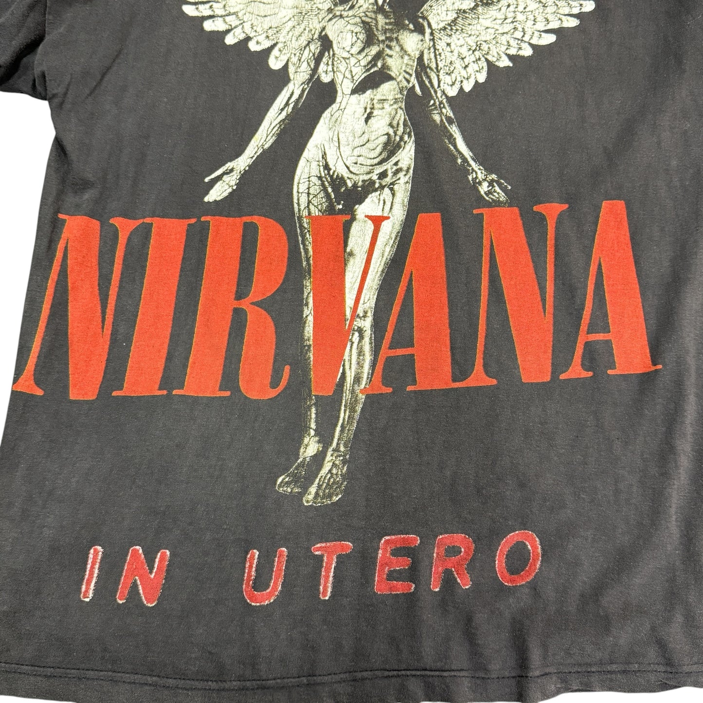 【NIRVANA】ニルヴァーナ "KURT COBAIN & IN UTERO" 90's Vintage Tシャツ