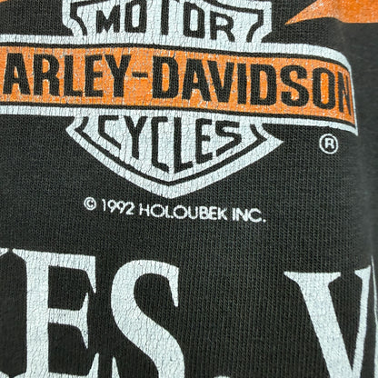 【HARLEY-DAVIDSON】ハーレーダビッドソン "BAR & SHIELD FLAME" 90's Vintage Tシャツ