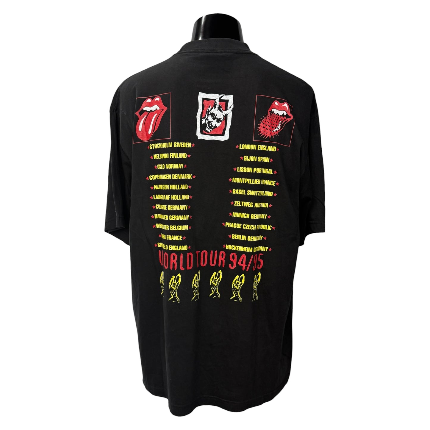 【THE ROLLING STONES】ザ・ローリング・ストーンズ "VOODOO LOUNGE WORLD TOUR 94/95" 90's Vintage Tシャツ