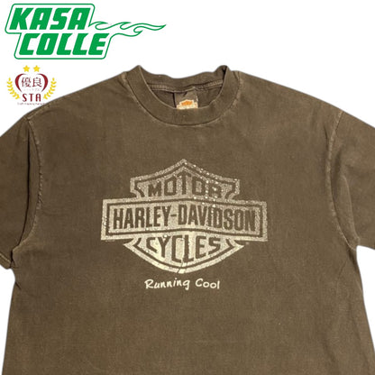 【KUTTER HARLEY DAVIDSON RUNNING COOL】カッター ハーレー ダビッドソン ランニングクール vintage Tシャツ （1999コピーライト)　XL