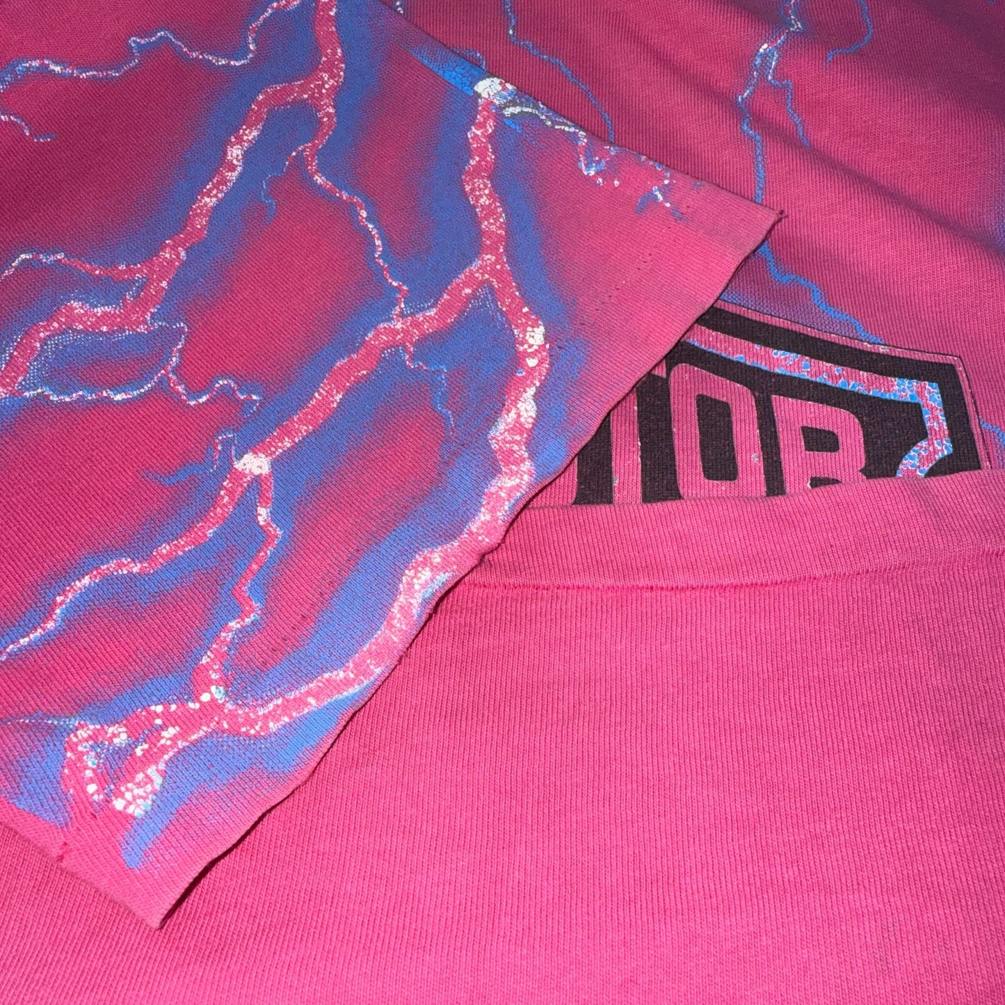 【HARLEY DAVIDSON】ハーレーダビットソン "THUNDER Pattern OVP PINK" Vintage Tシャツ