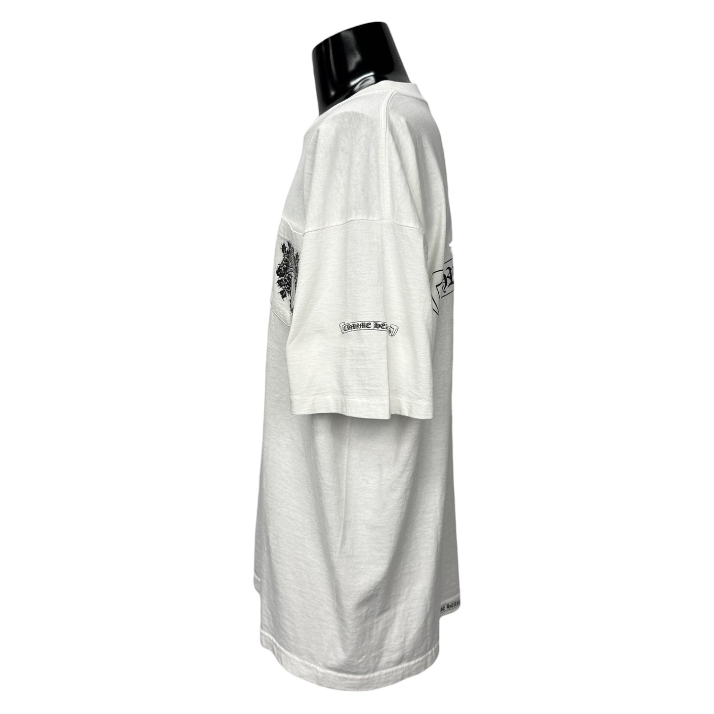 【CHROME HEARTS】オールドネックロゴ "Vine Dagger" ポケット Tシャツ
