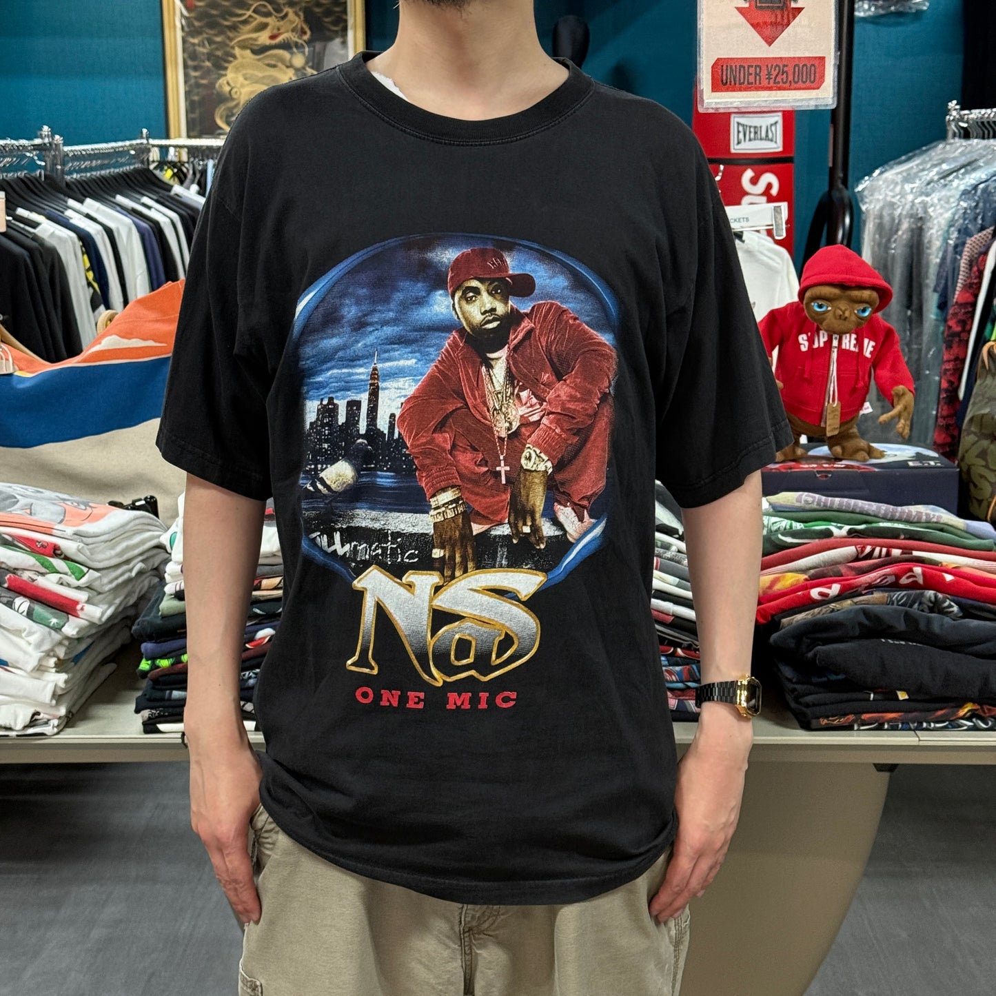 【NAS】ナズ "STILLMATIC TOUR / ONE MIC" 00's Vintage Tシャツ